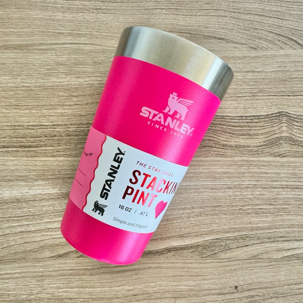 STANLEY Valentine's Day 2024 Adventure Tumbler 16 oz. Stacking Pint - Cosmo Pink